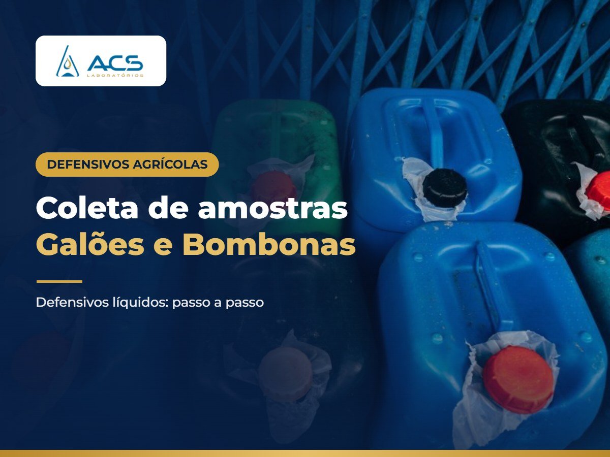 Como Coletar Amostras de Defensivos Agrícolas Líquidos em Galões e Bombonas